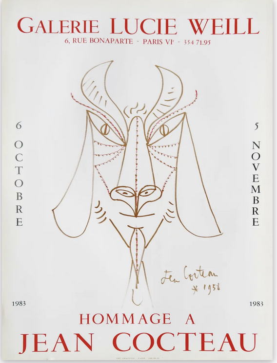 Hommage-a-Jean-Cocteau-1983-galerieLWS