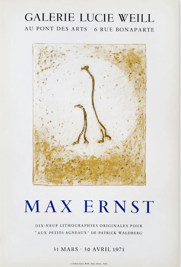 Max-Ernst-Aux-Petits-Agneaux-Exposition-1971-galerieLWS